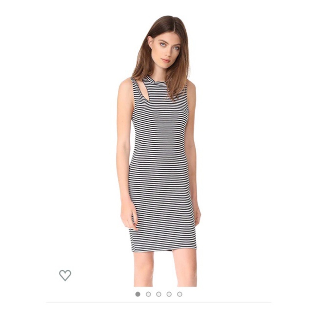 LNA Black & White Stripe Dress Size Medium